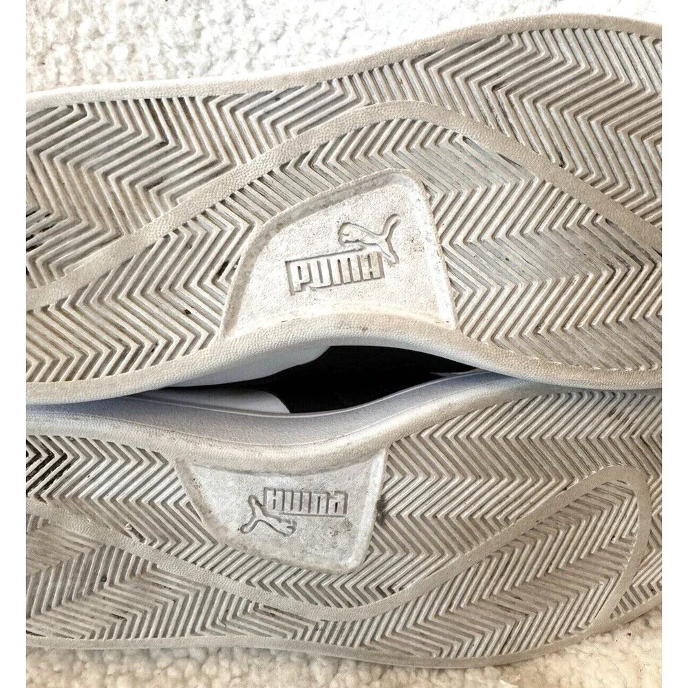Puma Smash V2 Lace Up Athletic Running Shoe‎ Mens Size 14 365215 01 White Black